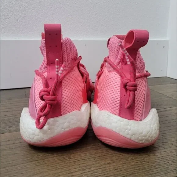 Pharrell Williams x adidas Originals Crazy BYW X Basketball Shoes in Pink EG7723 - Picture 11 of 16